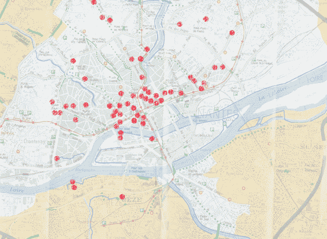 carte nantes mosaique